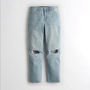 Hollister High-Rise Crop Slim Straight